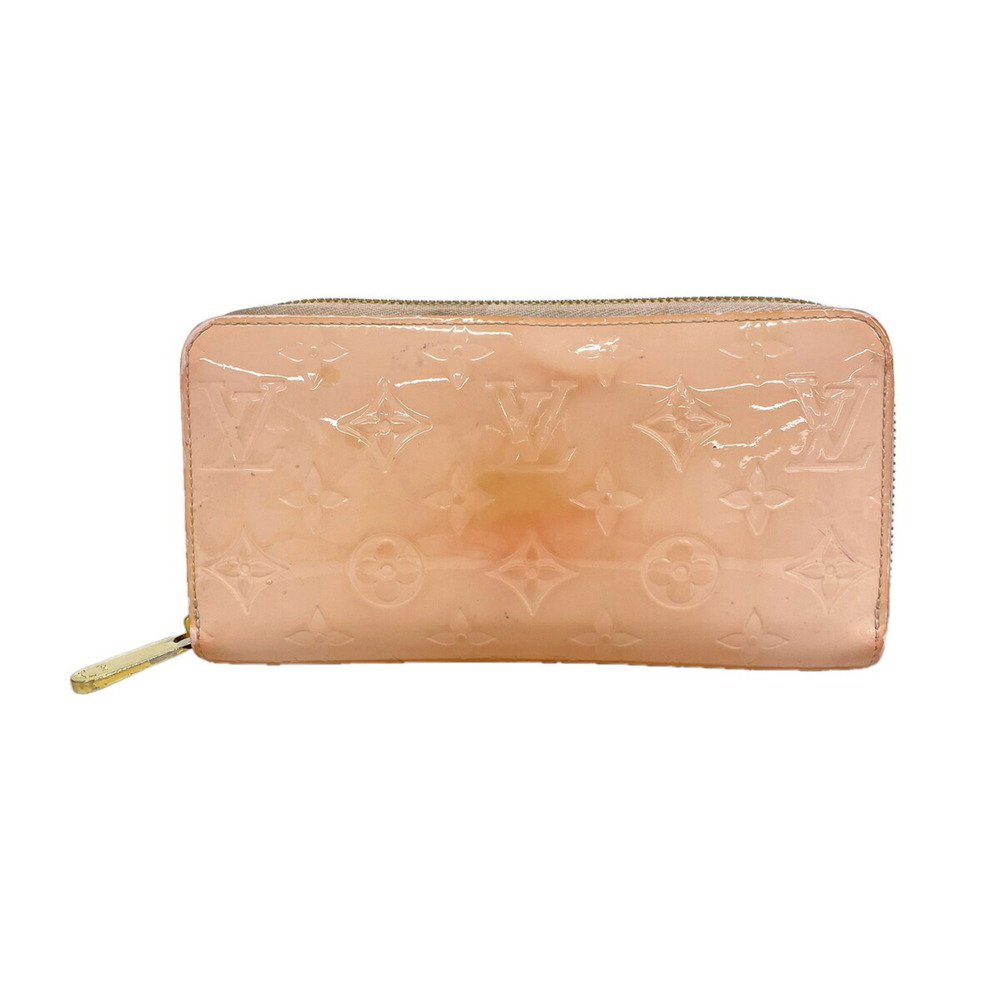 Louis Vuitton Vernis Zippy Wallet M61226 Rose Ballerine Women's Long